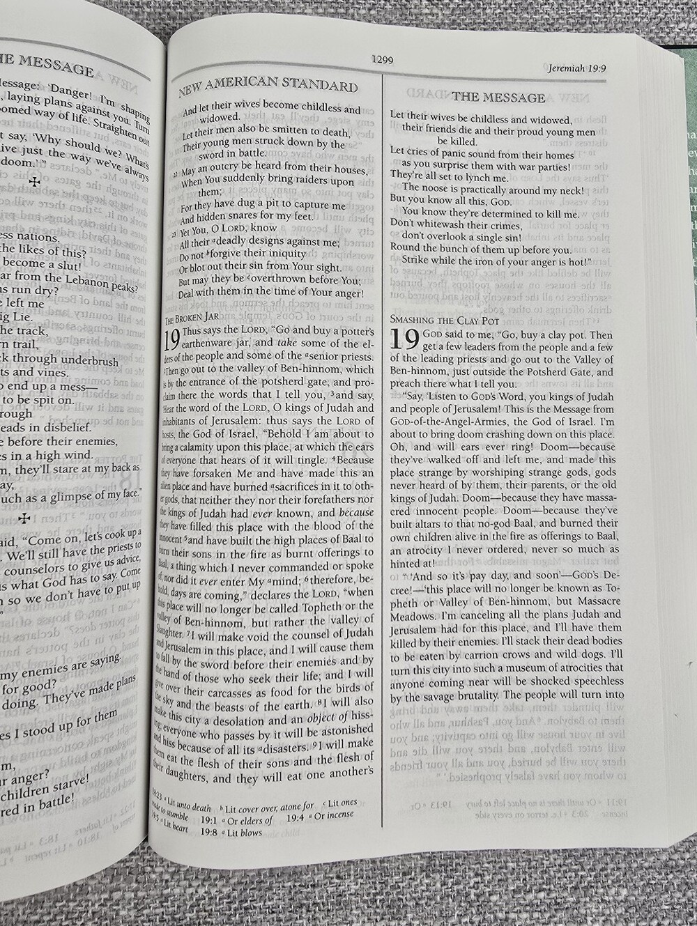 NASB Parallel Bible With Scripture And The Message - Picture 4 of 7